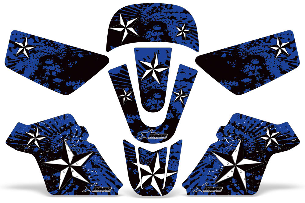 Yamaha PW80 Dirt Bike Graphic Kit - 1996-2006 Northstar Blue