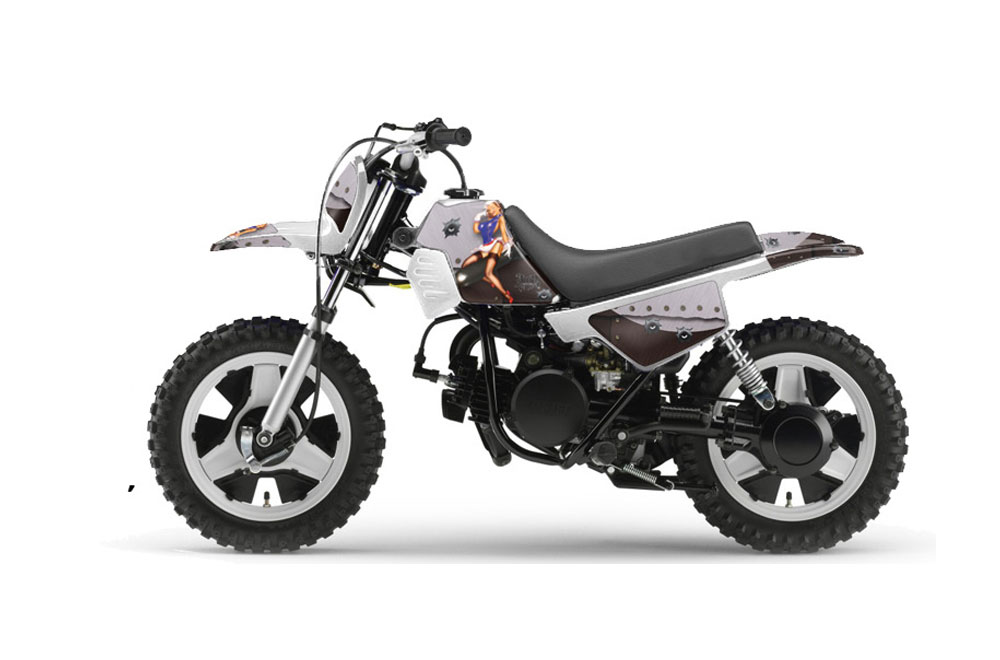 Yamaha PW50 Dirt Bike Graphic Kit - 1990-2022 T Bomber Black