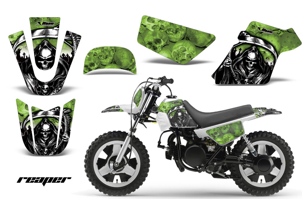 Yamaha PW50 Dirt Bike Graphic Kit - 1990-2022 Reaper Green