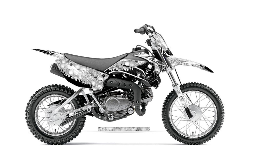 Yamaha TTR110 Dirt Bike Graphic Kit - 2008-2022 Reaper White