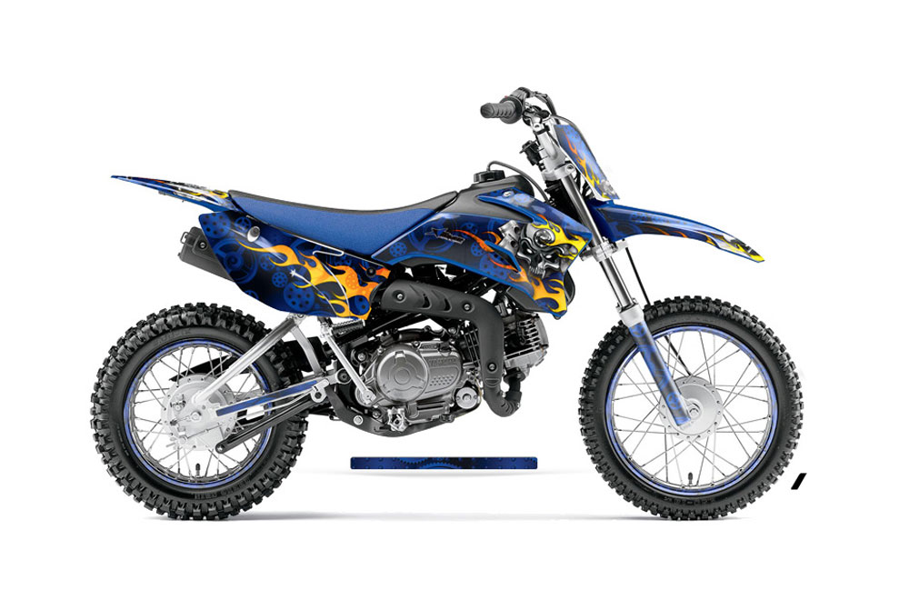 Yamaha TTR110 Dirt Bike Graphic Kit - 2008-2022 Motorhead Blue