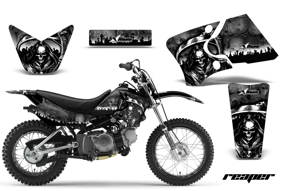 Yamaha TTR90 Dirt Bike Graphic Kit - 2000-2007 Reaper Black