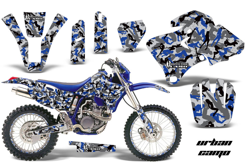 Yamaha WR250 Dirt Bike Graphic Kit - 1998-2002 Urban Camo Blue