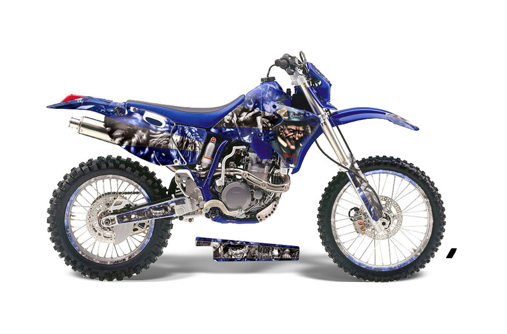 Yamaha WR250 Dirt Bike Graphic Kit - 1998-2002 Mad Hatter Blue