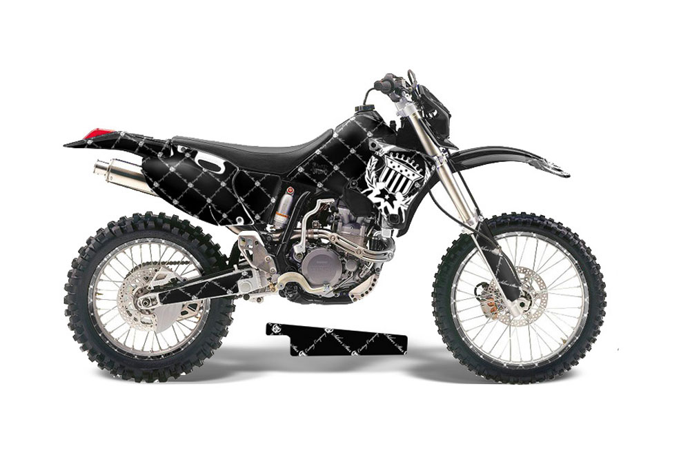 Yamaha WR250 Dirt Bike Graphic Kit - 1998-2002 Silver Star - Reloaded White