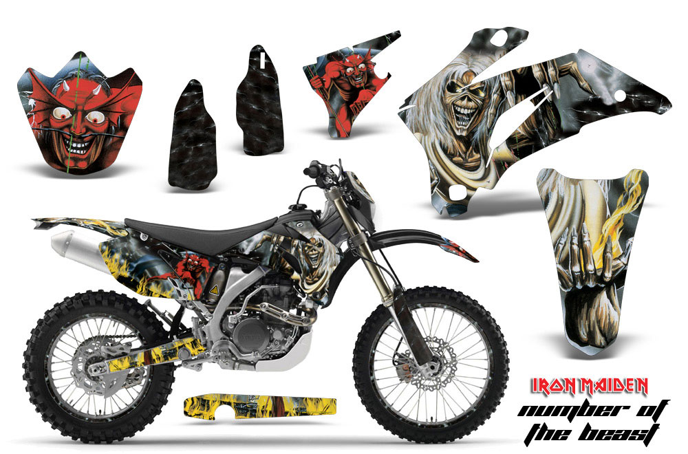 Yamaha WR250F Dirt Bike Graphic Kit - 2007-2014 Number of the Beast