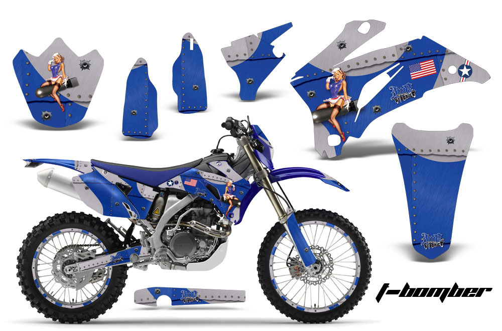 Yamaha WR250F Dirt Bike Graphic Kit - 2007-2014 T Bomber Blue
