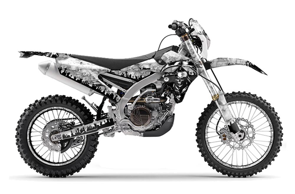 Yamaha WR250F / WR450F Dirt Bike Graphic Kit - 2015-2018 Reaper White