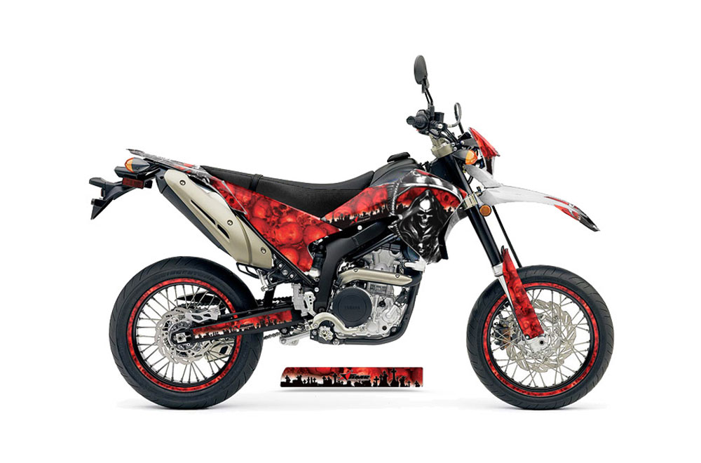 Yamaha WR250 R/X Dirt Bike Graphic Kit - 2007-2016 Reaper Red