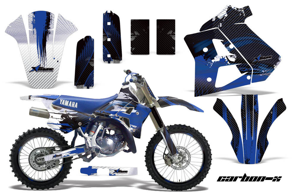 Yamaha WR 250Z Dirt Bike Graphic Kit - 1991-1993 Carbon X Blue