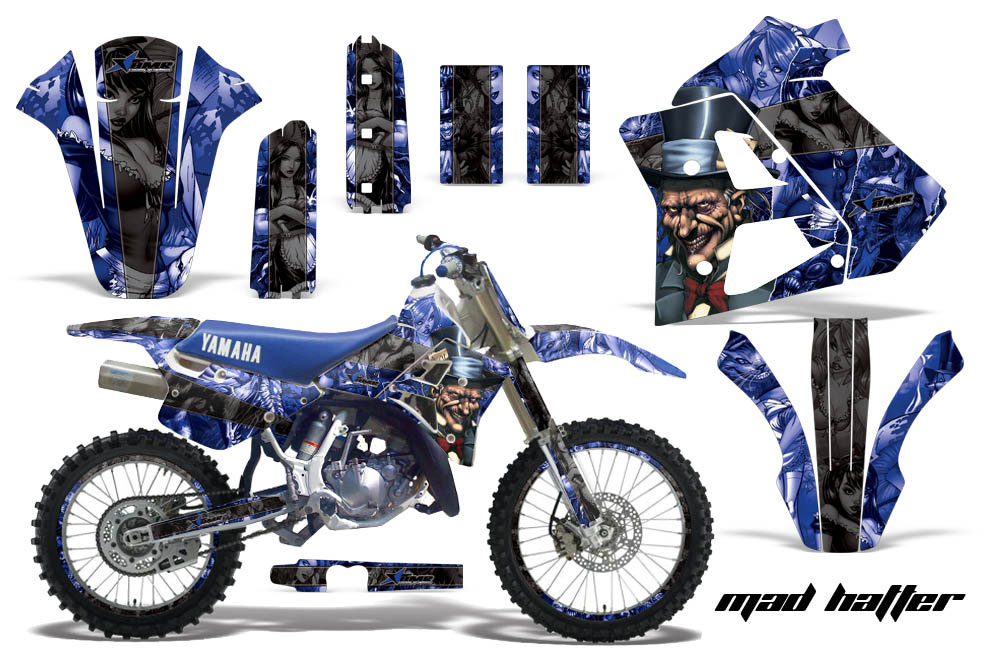 Yamaha WR 250Z Dirt Bike Graphic Kit - 1991-1993 Mad Hatter Blue