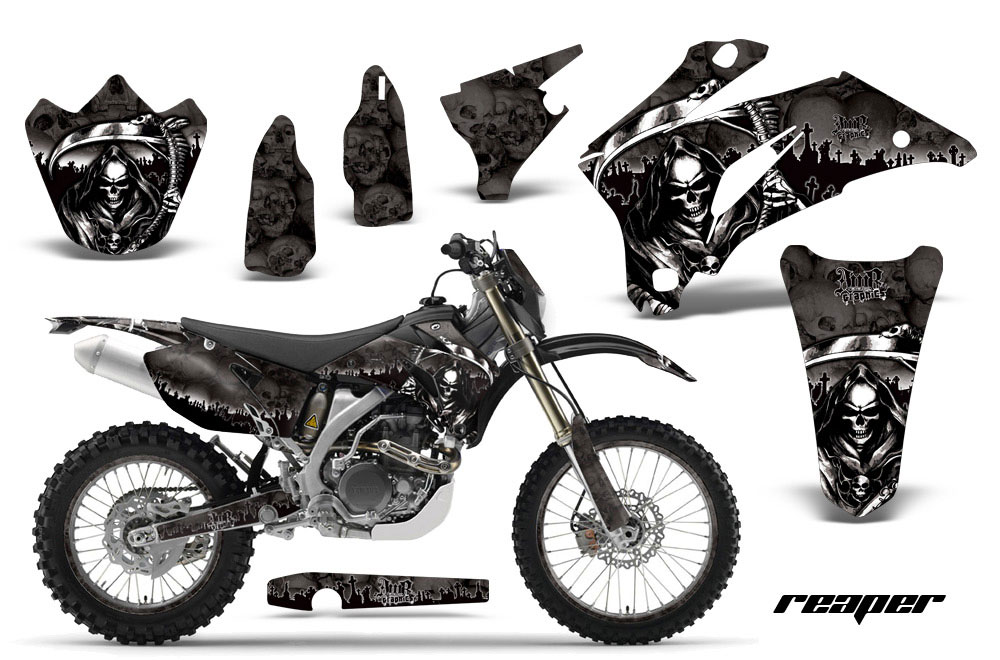 Yamaha WR450F Dirt Bike Graphic Kit - 2007-2011 Reaper Black