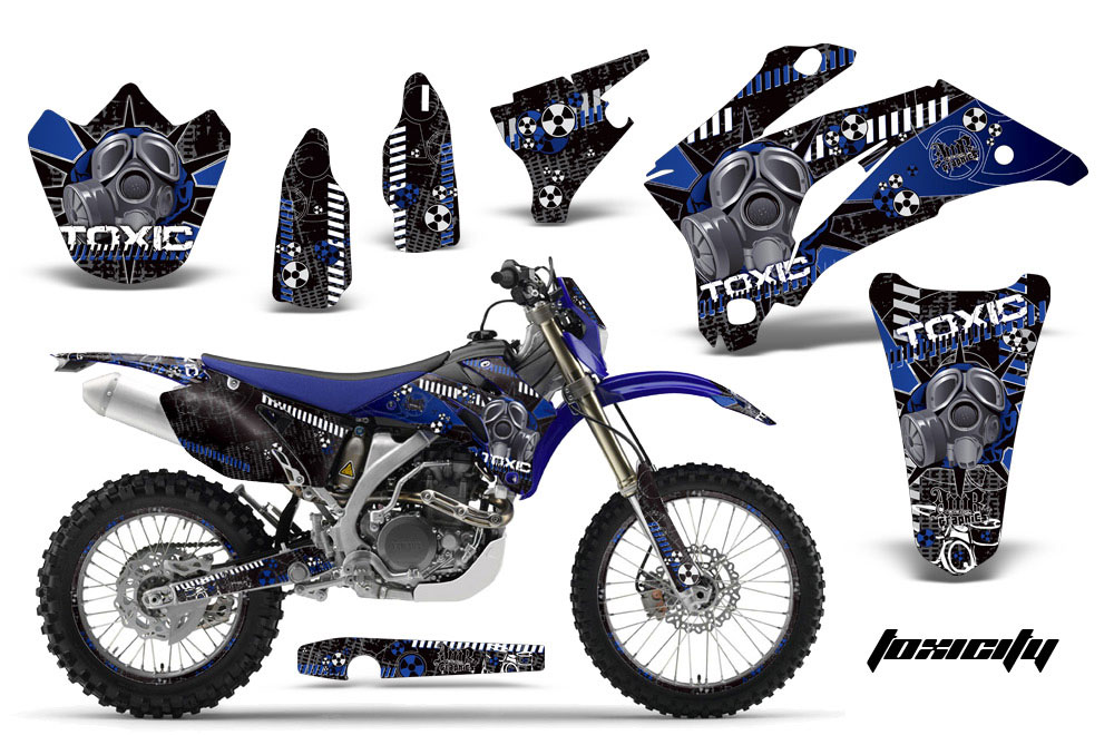 Yamaha WR450F Dirt Bike Graphic Kit - 2007-2011 Toxicity Blue