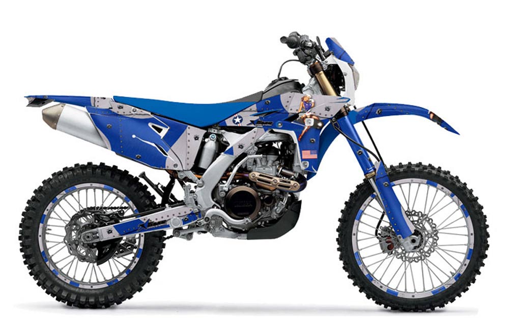 Yamaha WR450F Dirt Bike Graphic Kit - 2007-2011 T Bomber Blue