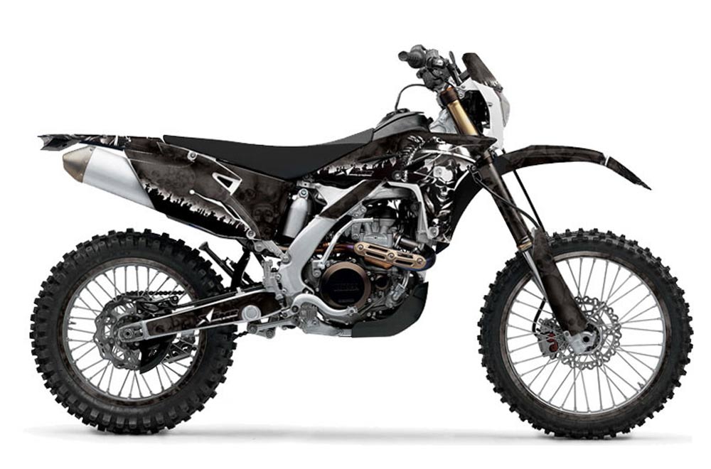 Yamaha WR450F Dirt Bike Graphic Kit - 2007-2011 Reaper Black