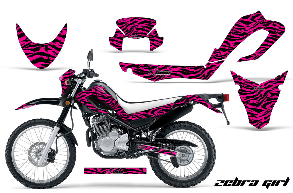 Yamaha XT250X Dirt Bike Graphic Kit - 2006-2018 Zebra Girl Pink