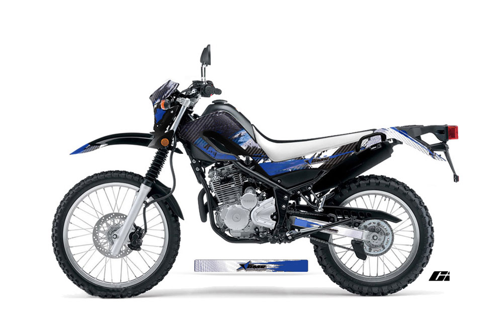 Yamaha XT250X Dirt Bike Graphic Kit - 2006-2018 Carbon X Blue