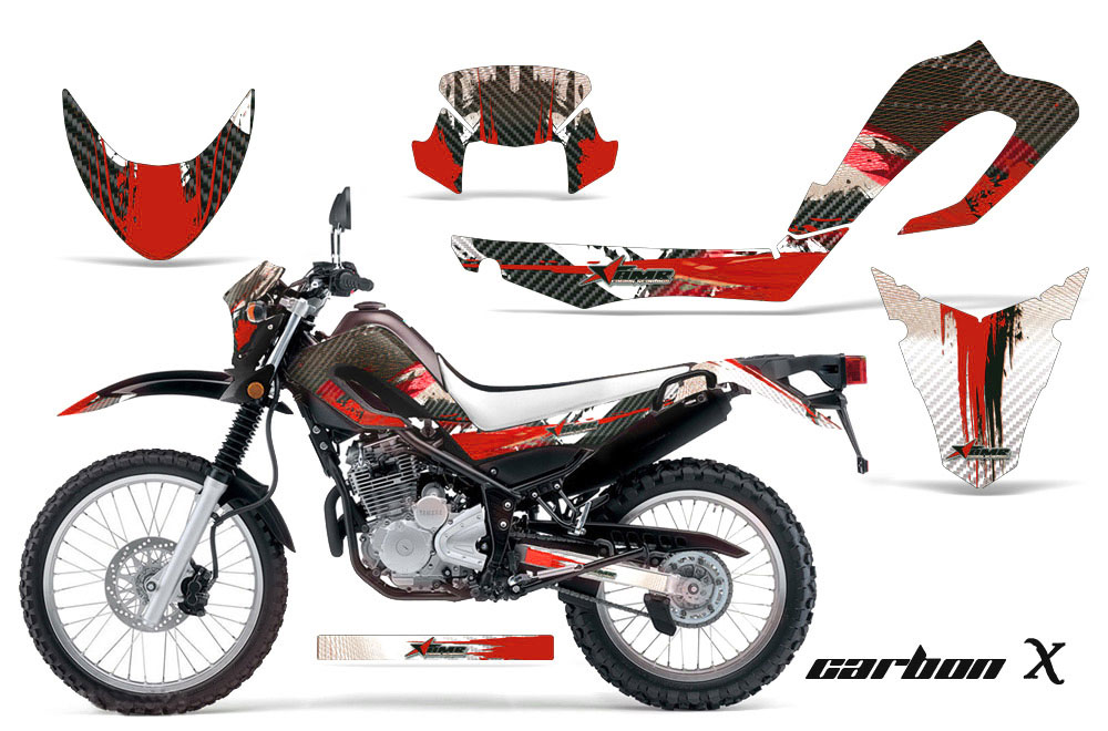 Yamaha XT250X Dirt Bike Graphic Kit - 2006-2018 Carbon X Red