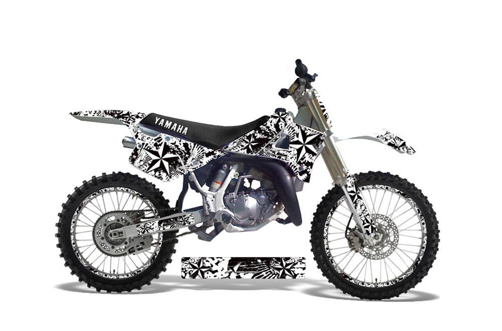 Yamaha YZ125 2 Stroke Dirt Bike Graphic Kit - 1991-1992 Northstar White