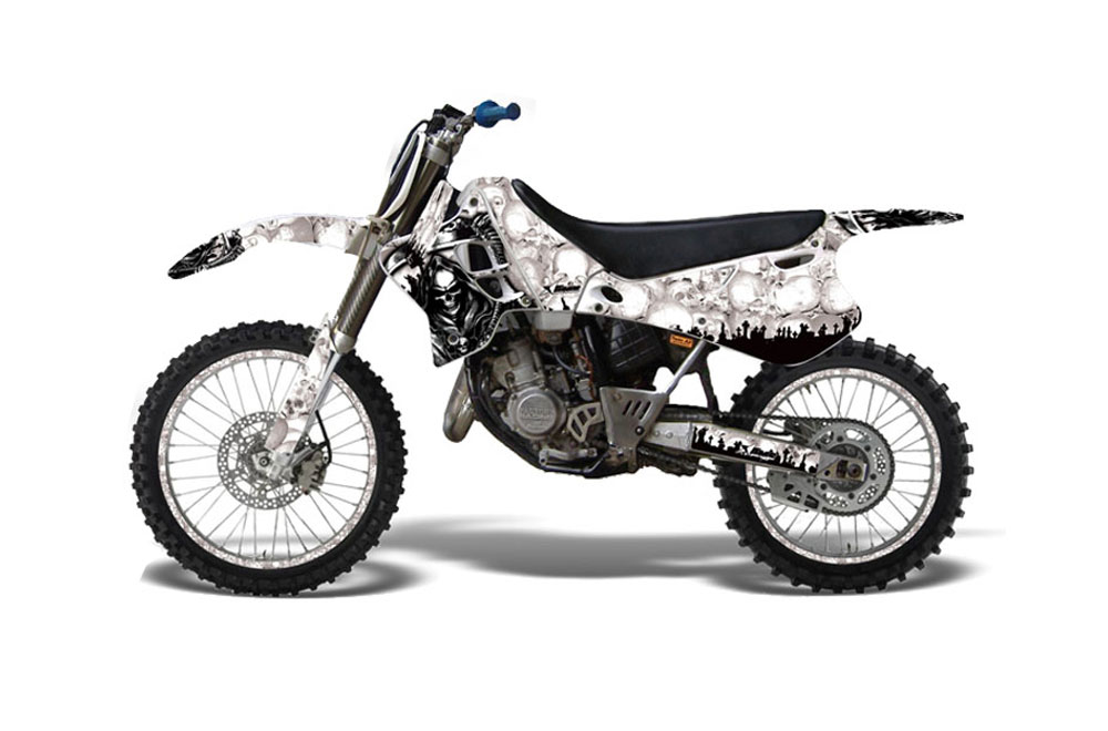 Yamaha YZ125 2 Stroke Dirt Bike Graphic Kit - 1993-1995 Reaper White