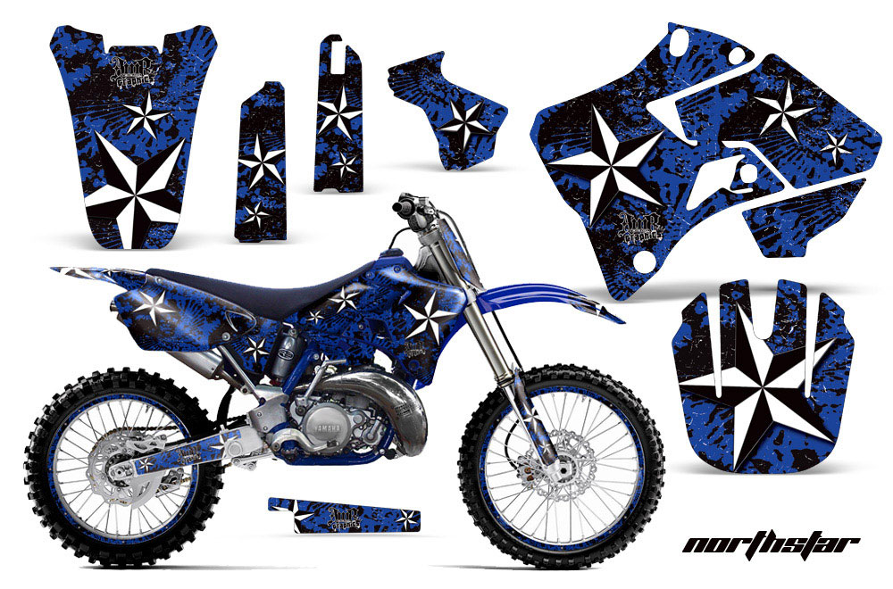 Yamaha YZ250 2 Stroke Dirt Bike Graphic Kit - 1996-2001 Northstar Blue