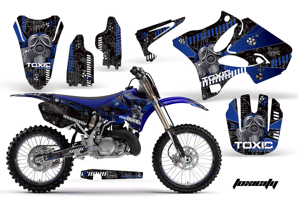 Yamaha YZ125 2 Stroke Dirt Bike Graphic Kit - 2002-2014 Toxicity Blue