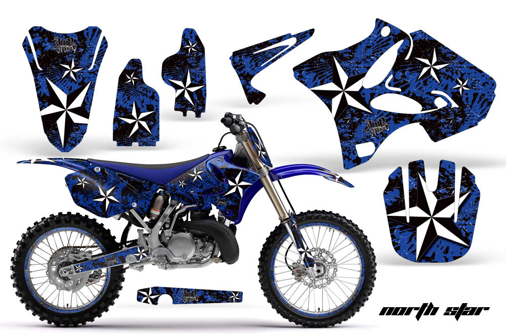 Yamaha YZ250 2 Stroke Dirt Bike Graphic Kit - 2002-2014 Northstar Blue