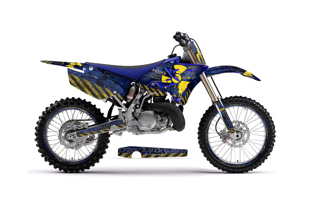 Yamaha YZ250 Dirt Bike Graphic Kit - 2002-2014 Meltdown Blue