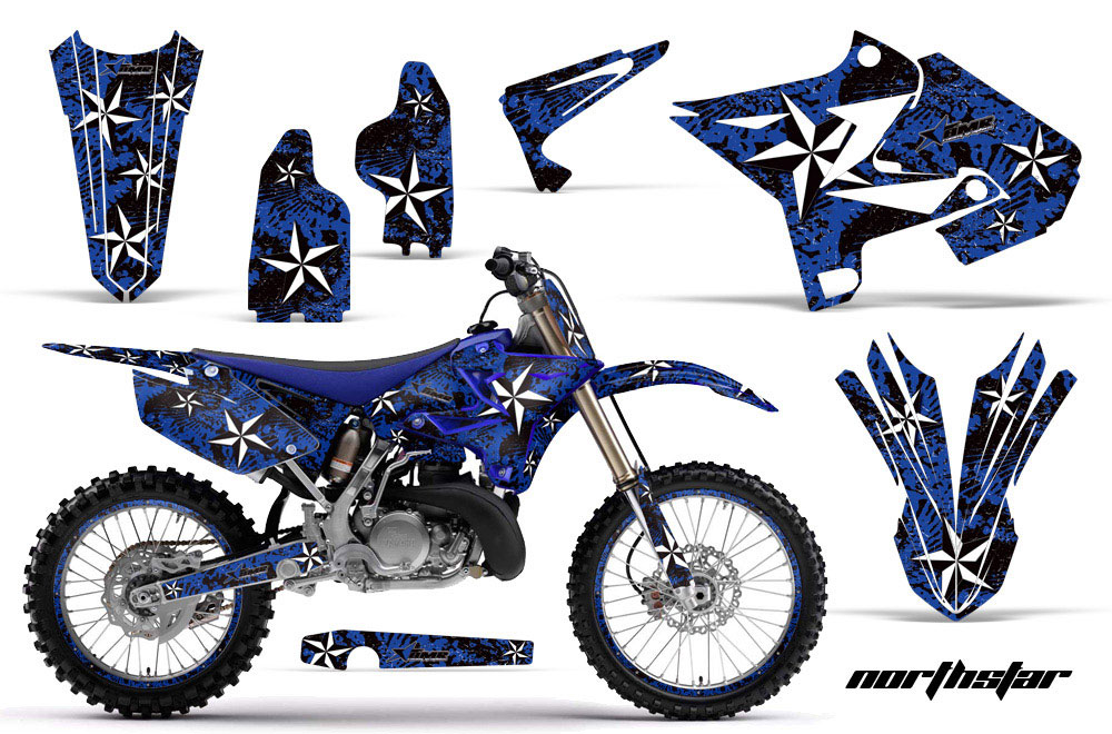 Yamaha YZ125 Dirt Bike Graphic Kit - 2002-2014 Northstar Blue