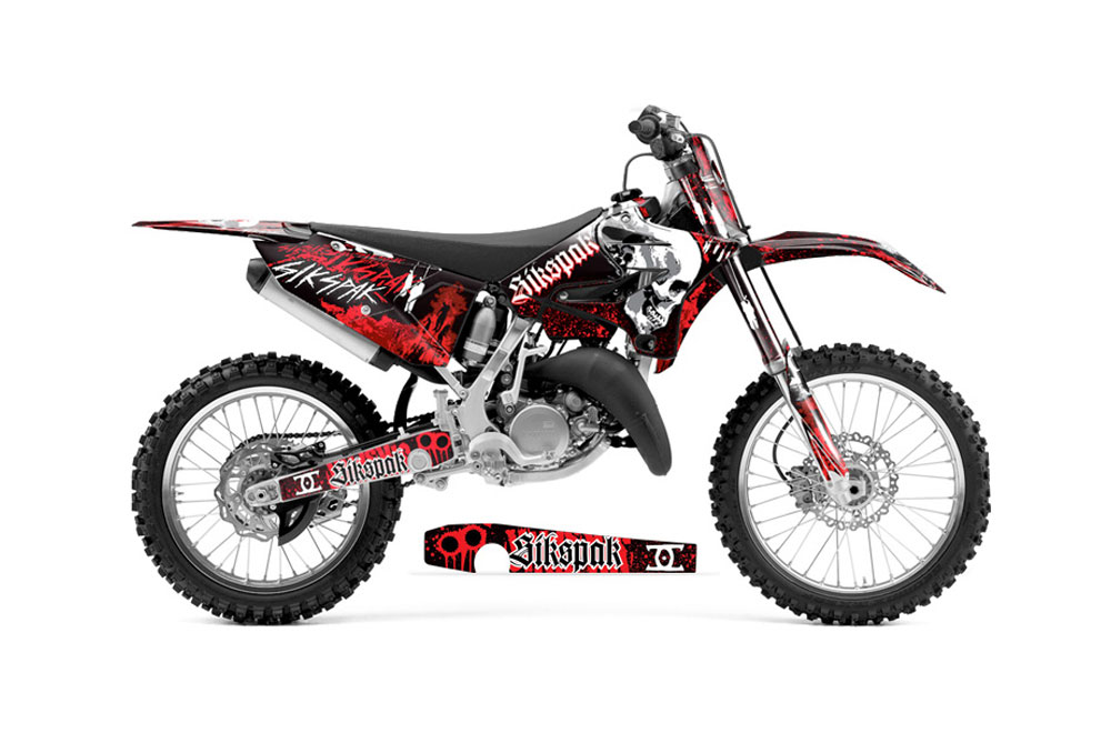 Yamaha YZ125 Dirt Bike Graphic Kit - 2015-2018 Rebirth Red