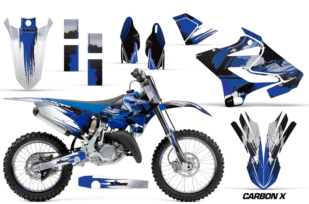 Yamaha YZ250 Dirt Bike Graphic Kit - 2015-2018 Carbon X Blue