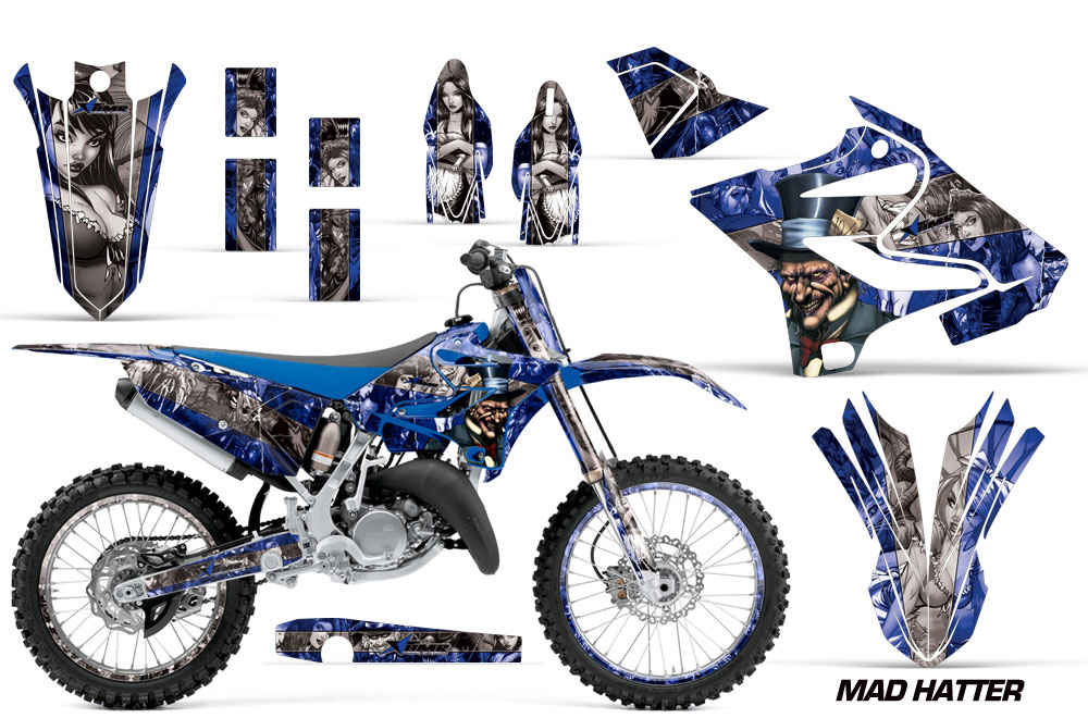 Yamaha YZ125 Dirt Bike Graphic Kit - 2015-2018 Mad Hatter Blue