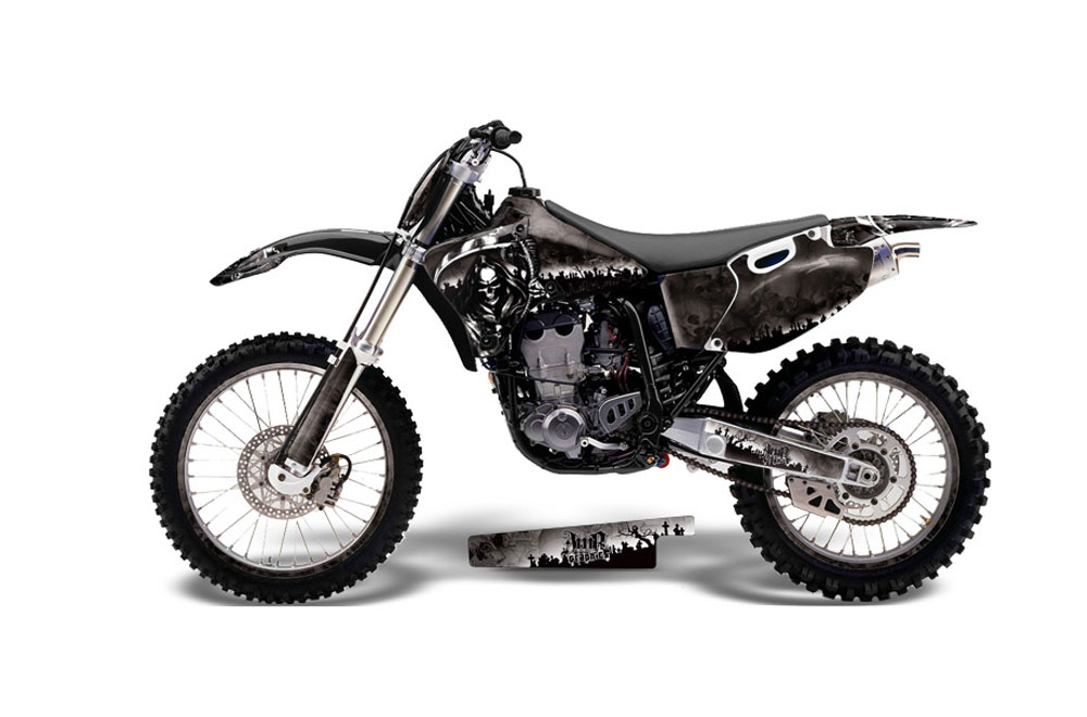 Yamaha YZ426 F 4 Stroke Dirt Bike Graphic Kit - 1998-2002 Reaper Black