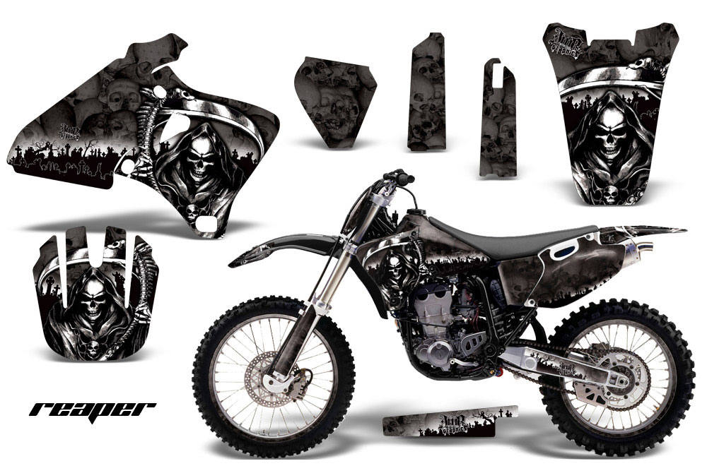 Yamaha YZ426 F 4 Stroke Dirt Bike Graphic Kit - 1998-2002 Reaper Black
