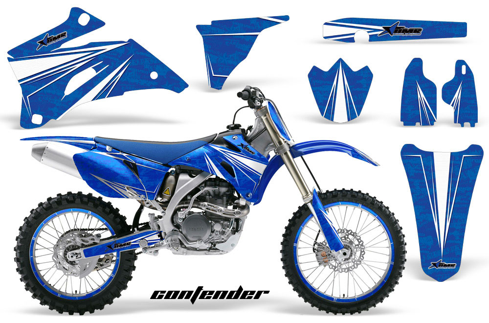 Yamaha YZ250F / YZ450F Dirt Bike Graphic Kit - 2006-2009 Contender Blue