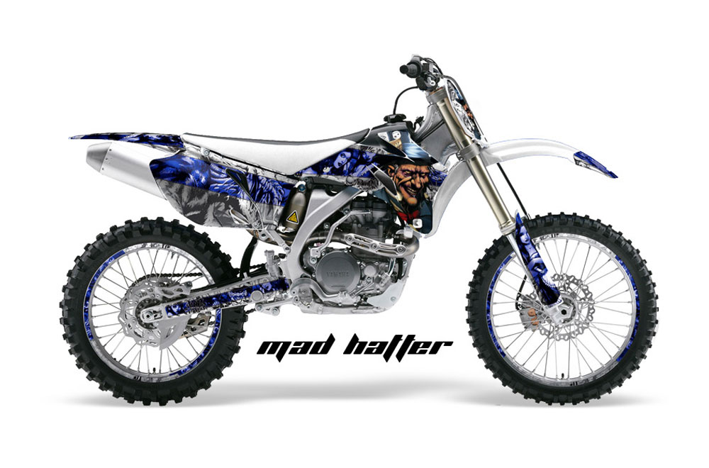 Yamaha YZ250F / YZ450F Dirt Bike Graphic Kit - 2006-2009 Mad Hatter Blue