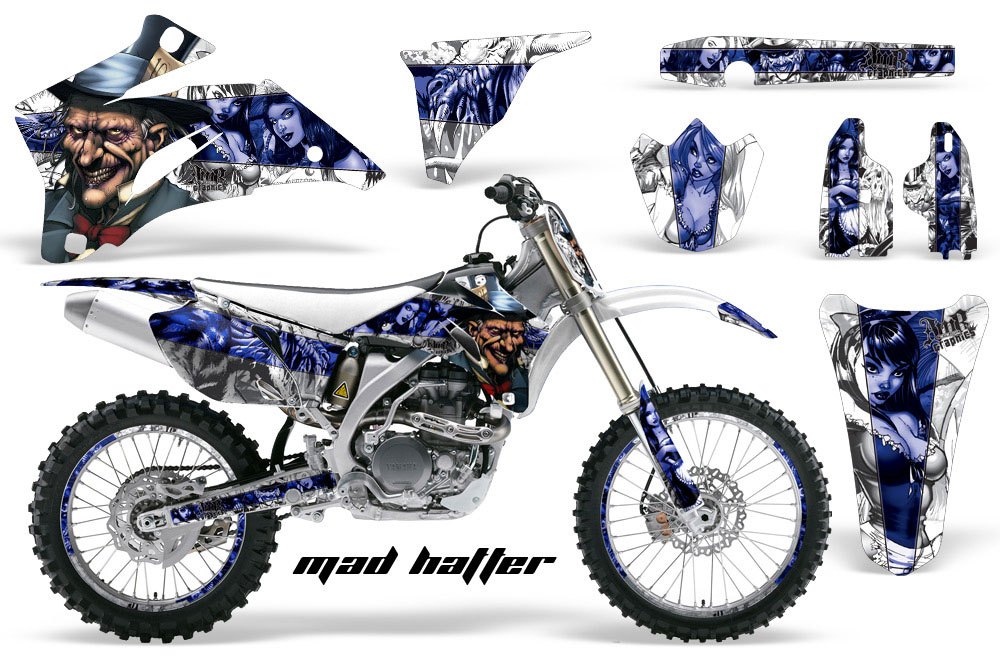 Yamaha YZ250F / YZ450F Dirt Bike Graphic Kit - 2006-2009 Mad Hatter Blue