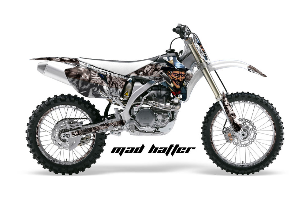 Yamaha YZ250F / YZ450F Dirt Bike Graphic Kit - 2006-2009 Mad Hatter Silver