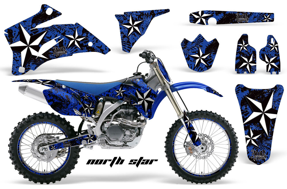 Yamaha YZ250F / YZ450F Dirt Bike Graphic Kit - 2006-2009 Northstar Blue
