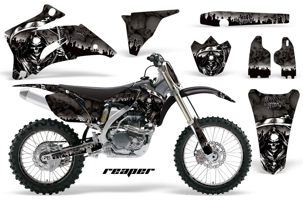 Yamaha YZ250F / YZ450F Dirt Bike Graphic Kit - 2006-2009 Reaper Black