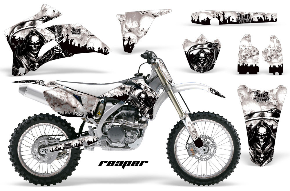 Yamaha YZ250F / YZ450F Dirt Bike Graphic Kit - 2006-2009 Reaper White