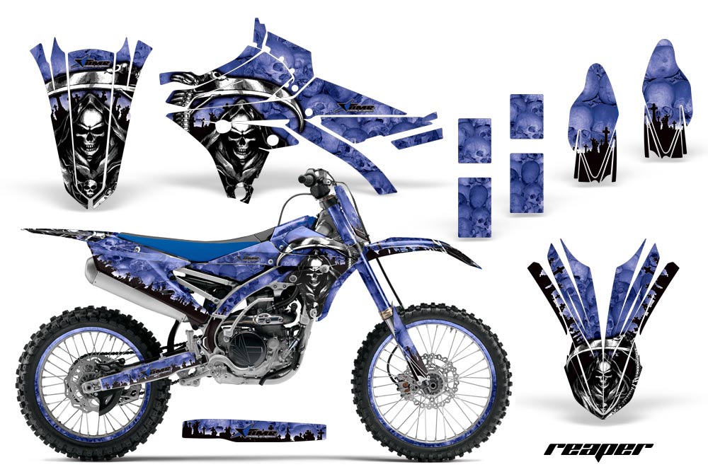 Yamaha YZ250 F Dirt Bike Graphic Kit - 2014-2017 Reaper Blue