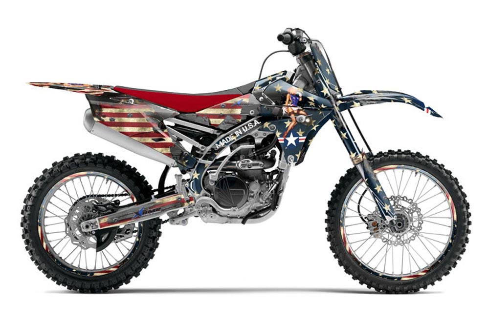 Yamaha YZ250 F Dirt Bike Graphic Kit - 2014-2017 WW2