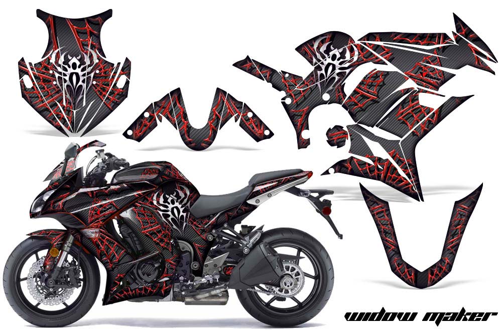 Kawasaki ZX1000 Ninja Graphic Kit - 2010-2013 Widow Maker Red