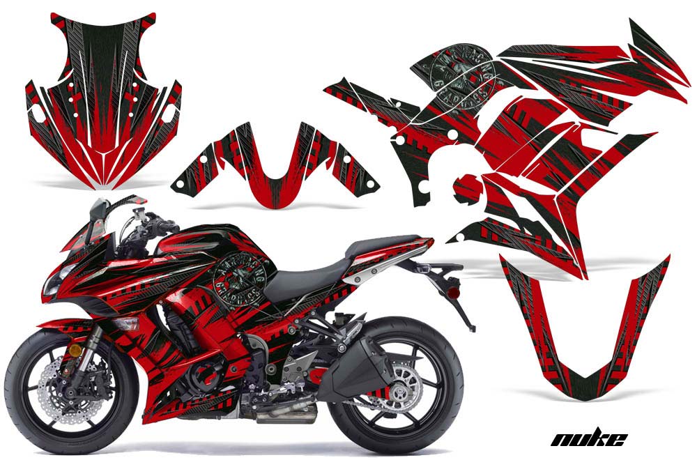 Kawasaki ZX1000 Ninja Graphic Kit - 2010-2013 Nuke Green