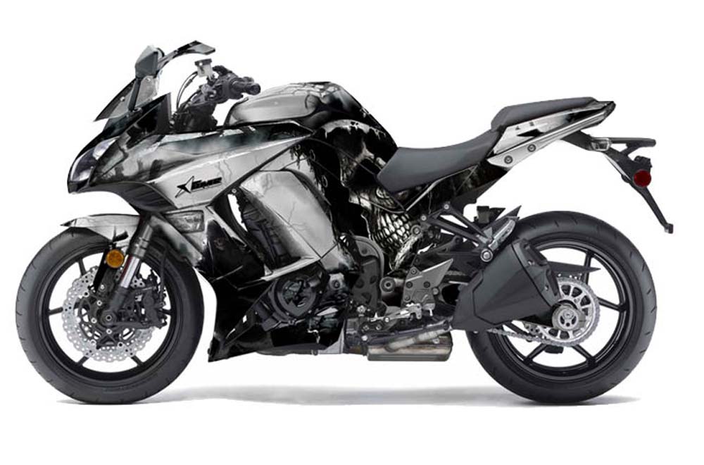 Kawasaki ZX1000 Ninja Graphic Kit - 2010-2013 The Grim Black